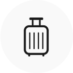 スーツケース収納イラスト