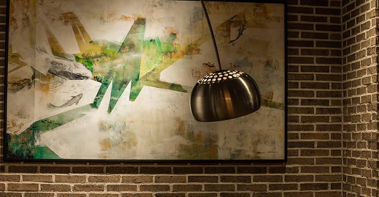 アートが描かれた壁