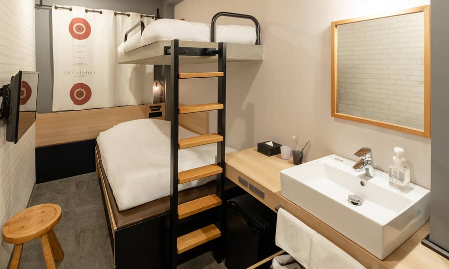 ツインルーム（パンクベッド）の部屋