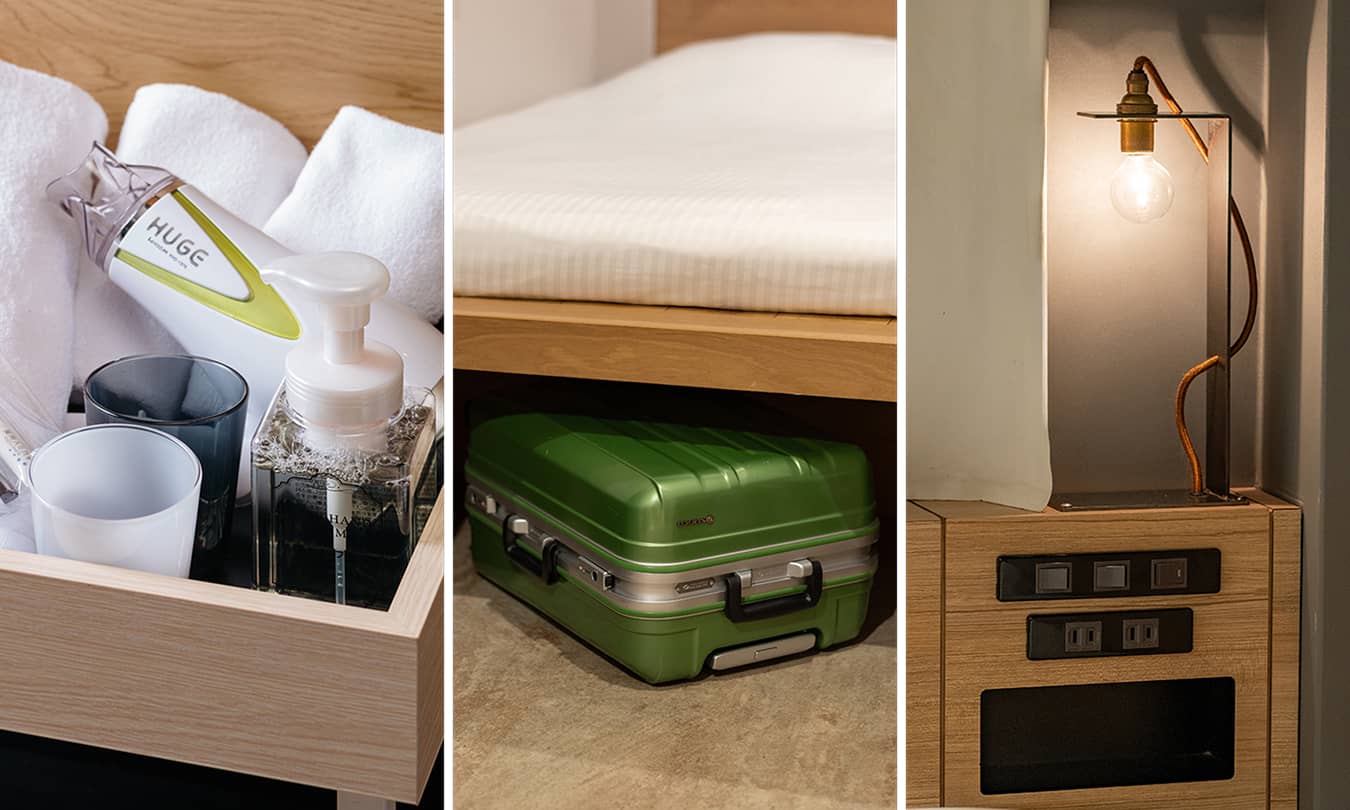 部屋のアメニティ